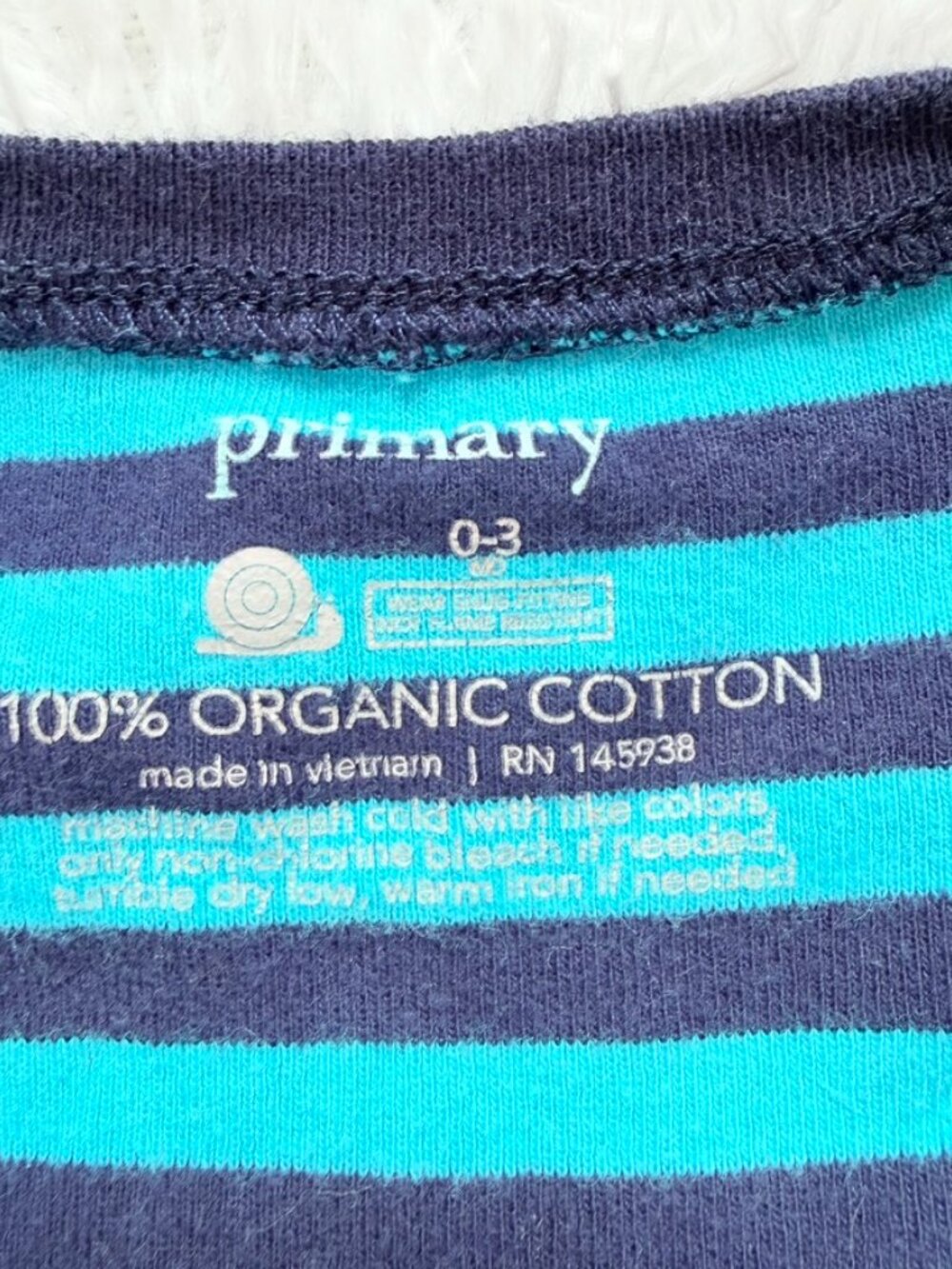 Organic Cotton Baby Sleepers 0-3M Bundle 4pc Footed Pajamas Primary Neutral - Picture 9 of 9